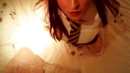 Rambut coklat, remaja memakai stoking, Kobayashi, besar video sange pengen di entot teman anak